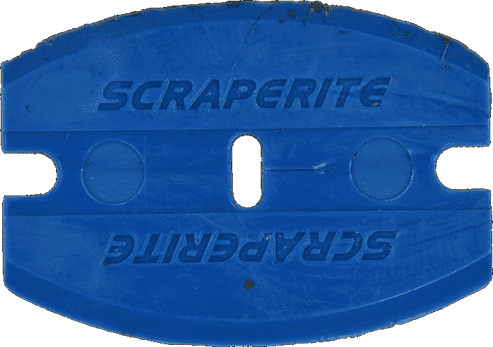 Scraperite plastic safety scrapers and surface considerations