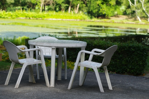 Prepping Outdoor Furniture: Scraping Off Last Season’s Mess