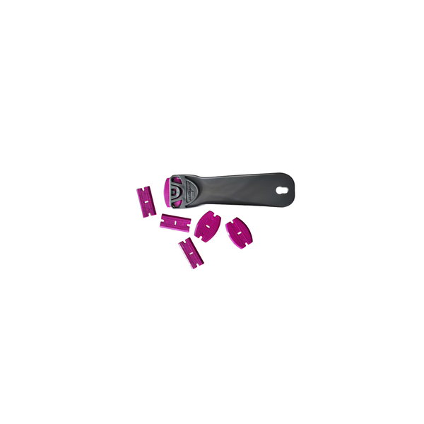 Plastic blades combo pack PRO Magenta with holder Scraperite SRT33PRO