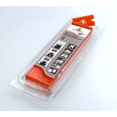 SRS100GPO - Scraperite Orange plastic razor blade replacement 100 pack