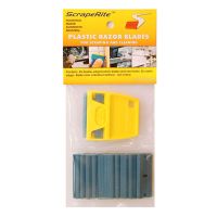 25 pack rectangle Polycarbonate blue blades - original series - SR25LGYPCB