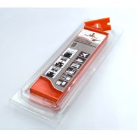 SRS100GPO - Scraperite Orange plastic razor blade replacement 100 pack
