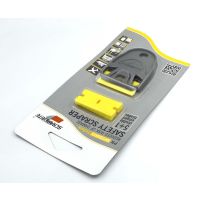 SRTD6HYL - SRTD6HYL Plastic razor blade Hard Yellow Acrylic replacement 6 pack and Dwarf holder Scraperite